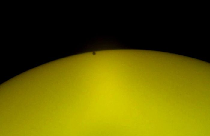 Транзит Меркурия  по диску Солнца. 2 контакт.