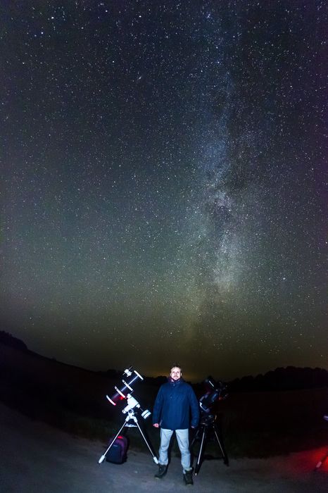 Наблюдение астрономических объектов приуроченное к Международному Дню астрономии. д.Малявки. 29 сентября 2017 года