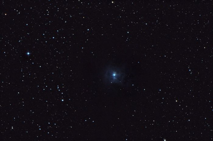 Туманность  NGC 7023 "Ирис"  в  созвездии  Цефей.  26.09.2017 года.  Ратомка.