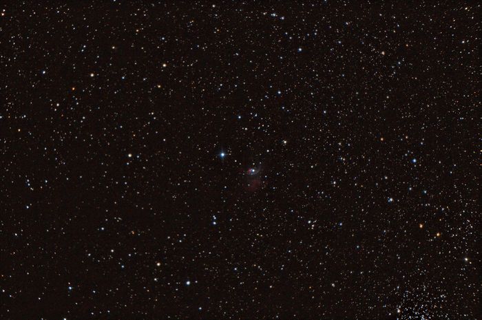 Туманность  NGC 7635 "Пузырь"  в  созвездии  Кассиопея.  26.09.2017 года.  Ратомка.