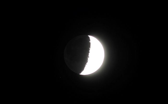 Луна. Пепельный свет. 26 сентября 2017 года. Ратомка.