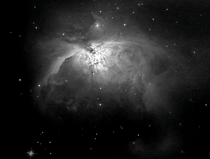Туманность  М42 "Большая туманность Ориона".  1300  световых  лет  от  Земли. (Съемка  Павел Грицук,  обработка  Виталий Хацук)