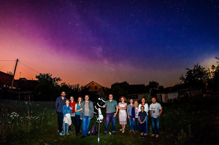 Вечер тротуарной астрономии в Ратомке. 30 июля 2017 года. 