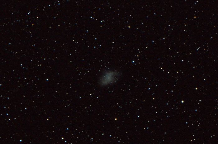 Туманность Messier 1 "Крабовидная" в созвездии Телец. Ратомка. 12 января 2018 года
