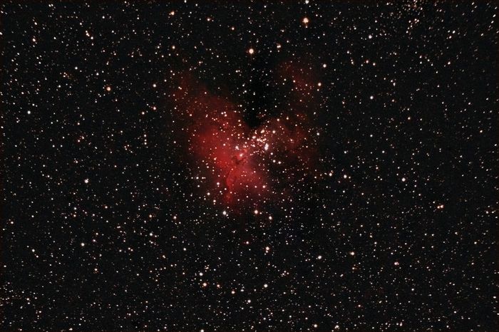 "Туманность Орла" Messier 16 в созвездии Змея. Ратомка. 10 июля 2018 года.
