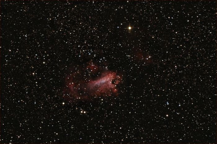 "Туманность Омега" Messier 17 в созвездии Стрелец. Ратомка. 10 июля 2018 года.