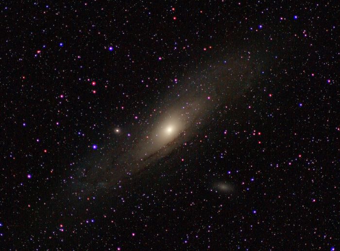 Спиральная галактика NGC 224 "Туманность Андромеды" в созвездии Андромеда. Ратомка. 7 января 2018 года. 