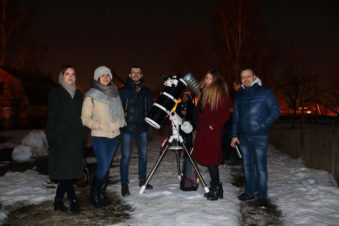 Вечер тротуарной астрономии в Ратомке 24 марта 2018 года