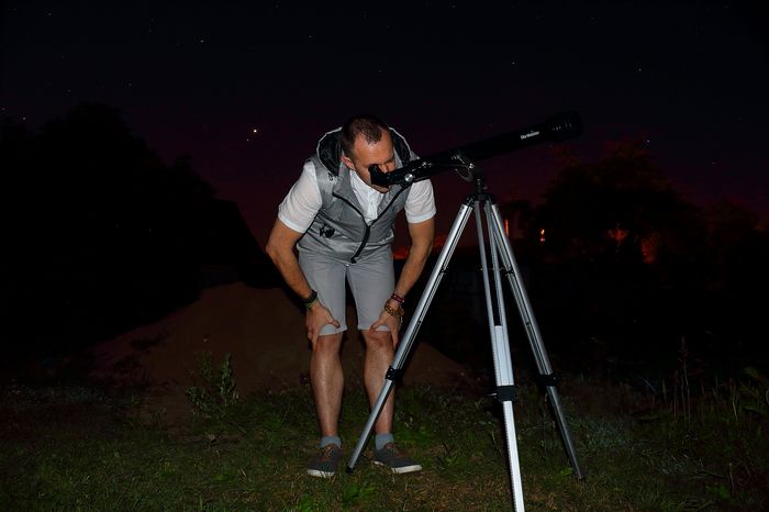 Вечер тротуарной астрономии в поселке Ратомка. 9 июня 2018 года.