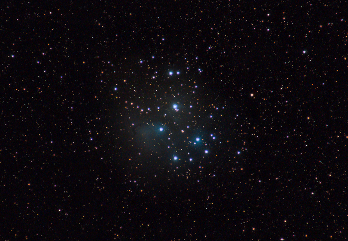 Рассеянное звездное скопление М45 "Плеяды". 
