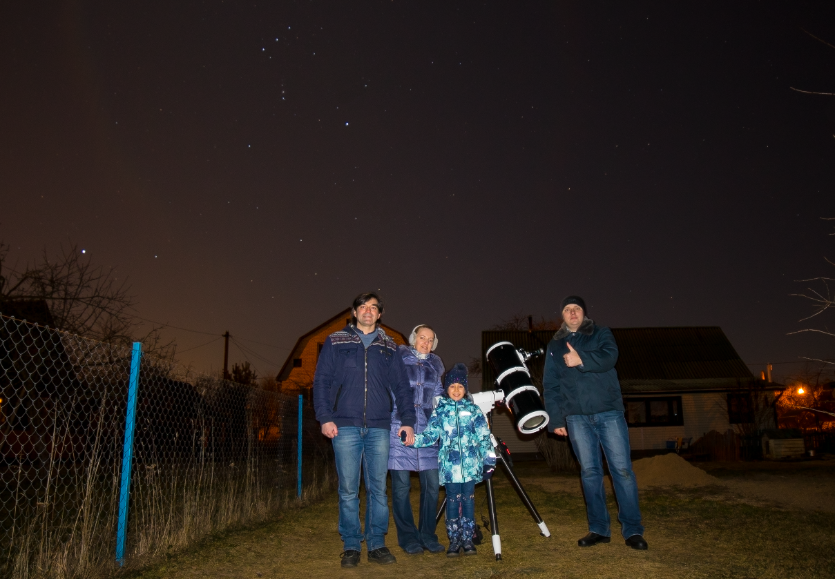 Вечерние астрономические наблюдения в Ратомке