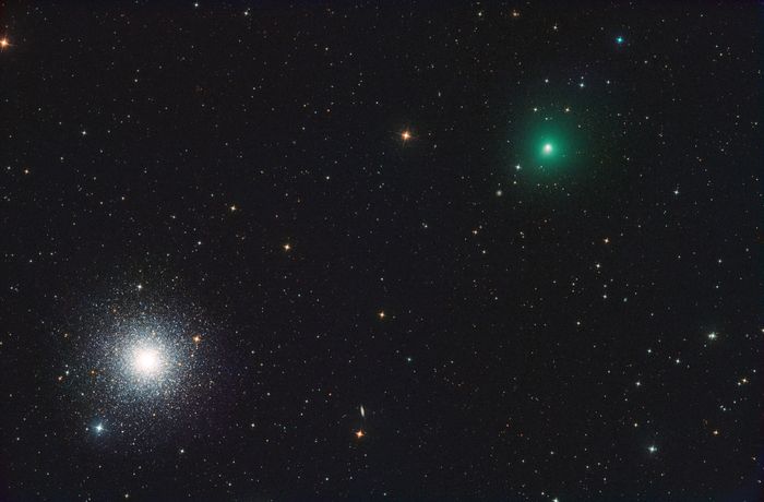 Комета С/2020 Т2 "Palomar" и шаровое скопление М3