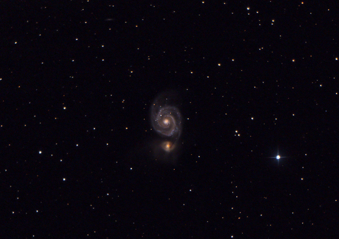 Спиральная галактика М51 "Водоворот". 06.09.2023 года. Ратомка. Пригород Минска.