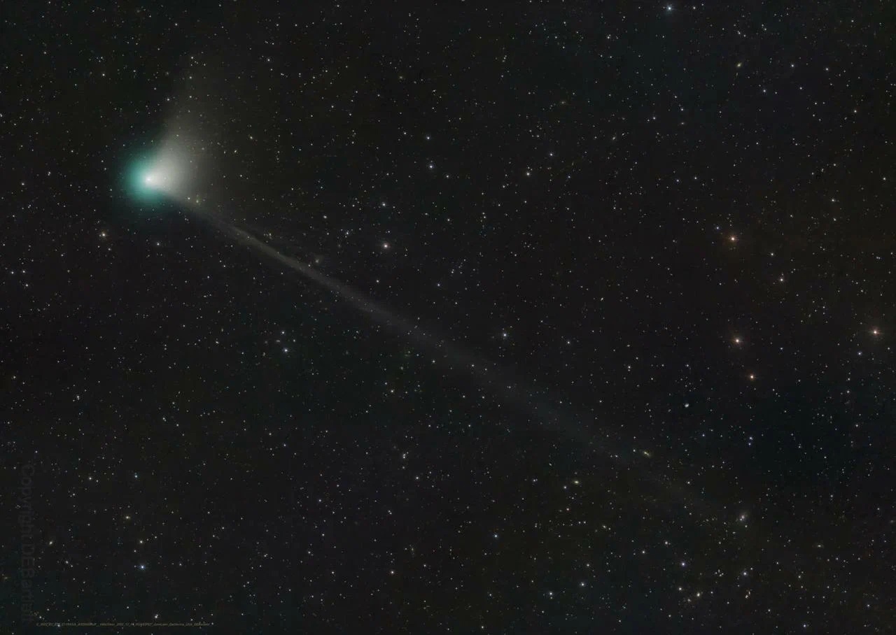 Комета С/2022 Е3 "ZTF" и ее хвост. Декабрь 2022 года
