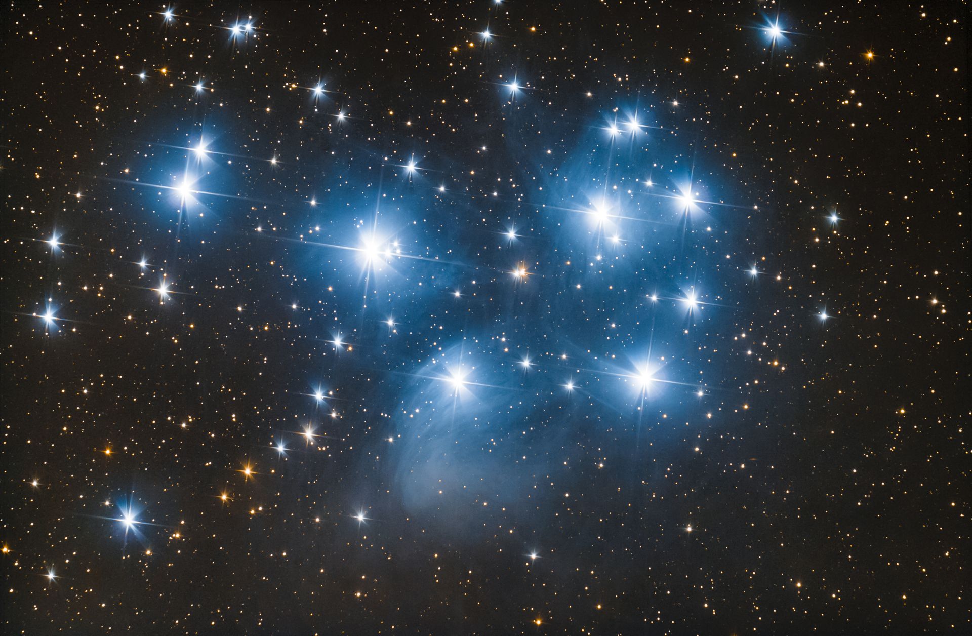 Рассеянное звездное скопление М45 "Плеяды"
