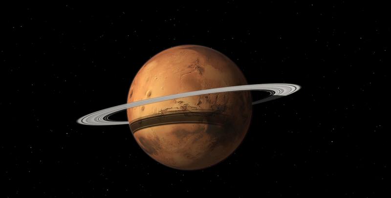 У  Марса  в  будущем  могут  появиться  кольца,  как  у  Сатурна
