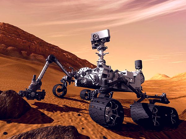 Аппарат «Кьюриосити» впервые  произвёл  бурение  поверхности планеты Марс