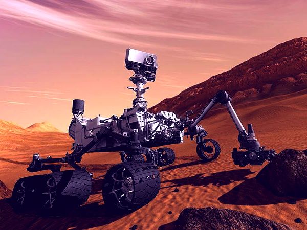 Марсоходу  Curiosity  удалось  добыть  образцы вещества  из  пробуренного им  камня