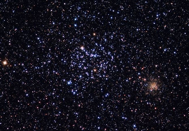 NGC 2158 - рассеянное  скопление  в  созвездии  Близнецы