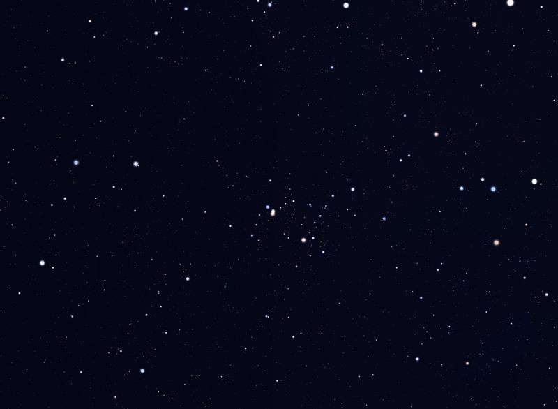 NGC 6709 - рассеянное  скопление  в  созвездии  Орел