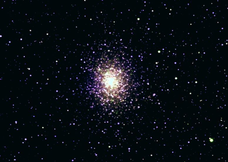 Мессье  19 - шаровое  звездное  скопление  в  созвездии  Змееносец
