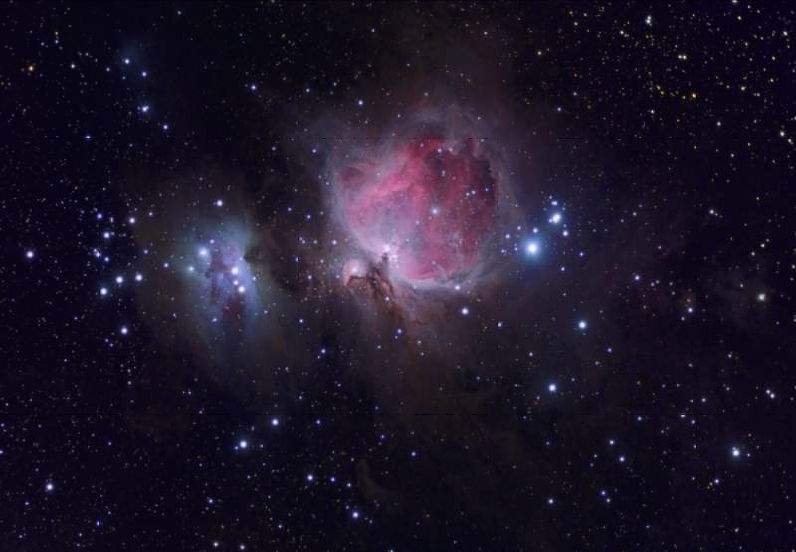 Мессье  43 - эмиссионная  туманность  в  созвездии  Орион
