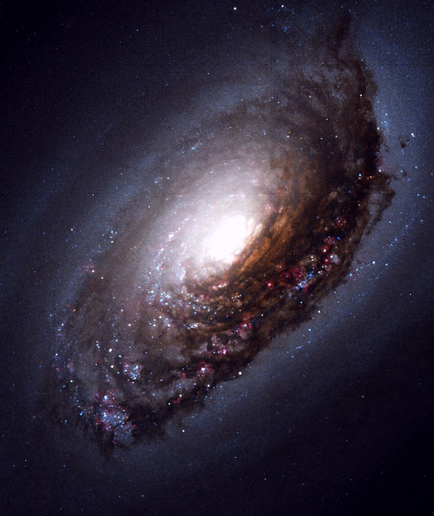 Мессье  64 -  спиральная   галактика   в   созвездии   Волосы  Вероники