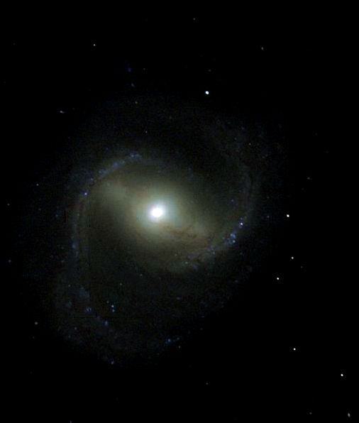Мессье  91 - спиральная  галактика   в   созвездии  Волосы  Вероники