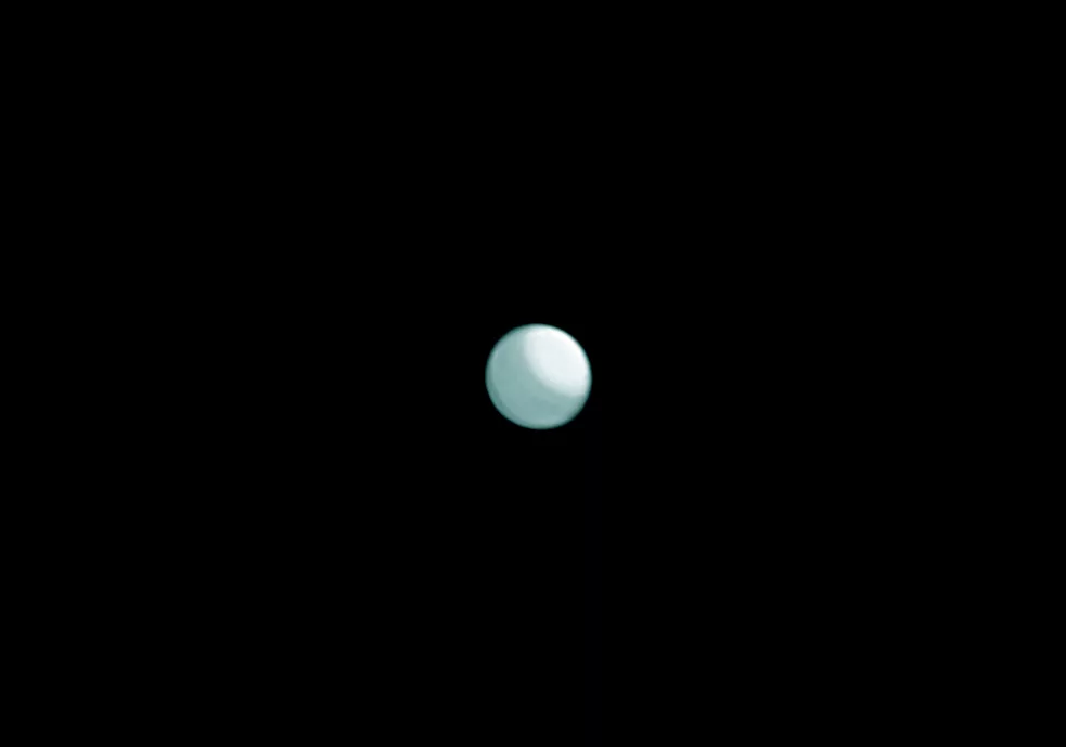 Планета Уран. Фото, полученное через телескоп